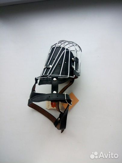 Намордник с кожаной вставкой