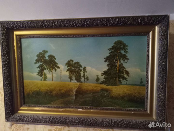 Репродукция картины Рожь (Шишкин)