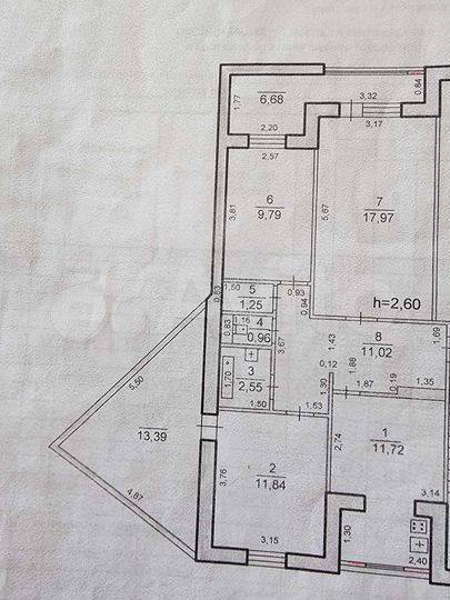 3-к. квартира, 67 м², 4/5 эт.