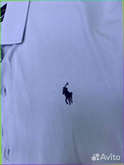 Поло рубашка с длинным рукавом (качество premium)