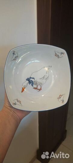 Салатник Чехия Гуси