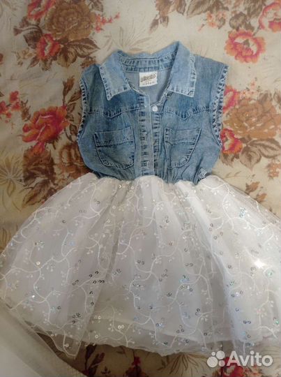 Большой пакет вещей на девочку 3-4 лет