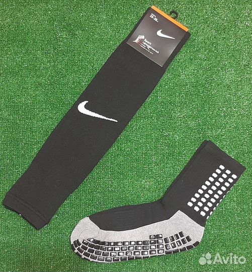 Носки нескользящие и гетры короткие (комплект)