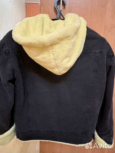 Джинсовая куртка с мехом женская
