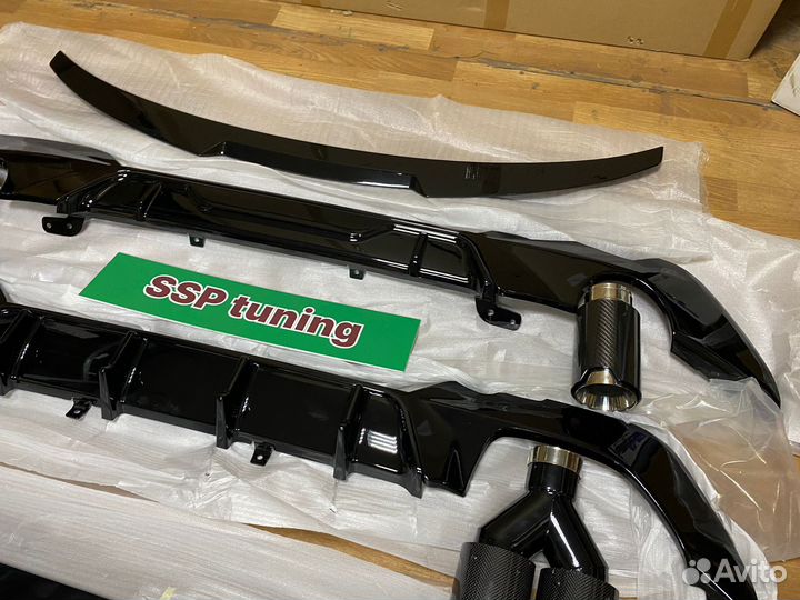 Сет на BMW G20 насадки/диффузор/спойлер