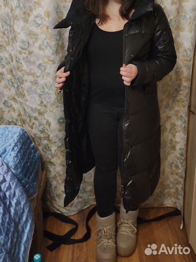 Пуховик зимний женский 44 46 черный