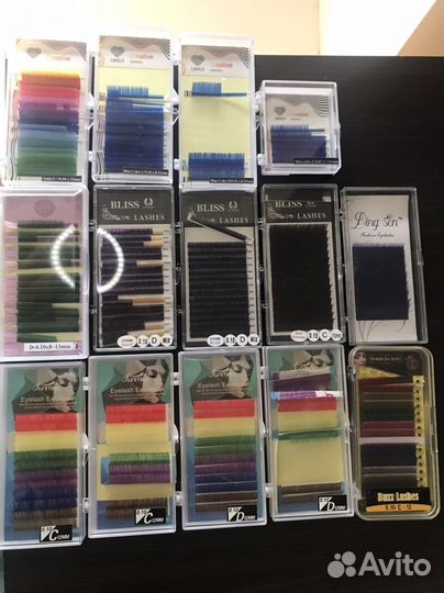 Ресницы для наращивания enigma lovely цветные