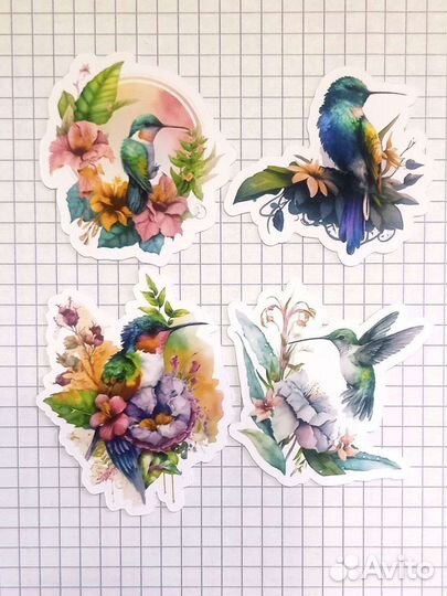 Высечки для скрапбукинга Ирисы и Колибри