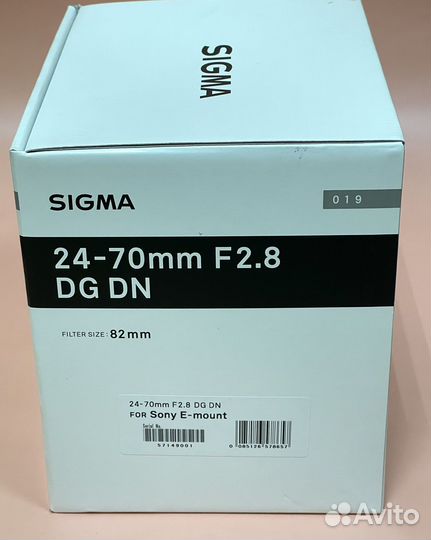 Sigma AF 24-70mm F2.8 DG DN Art FOR Sony E