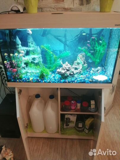 Аквариум с тумбой AqvaPlus Pro 166 л
