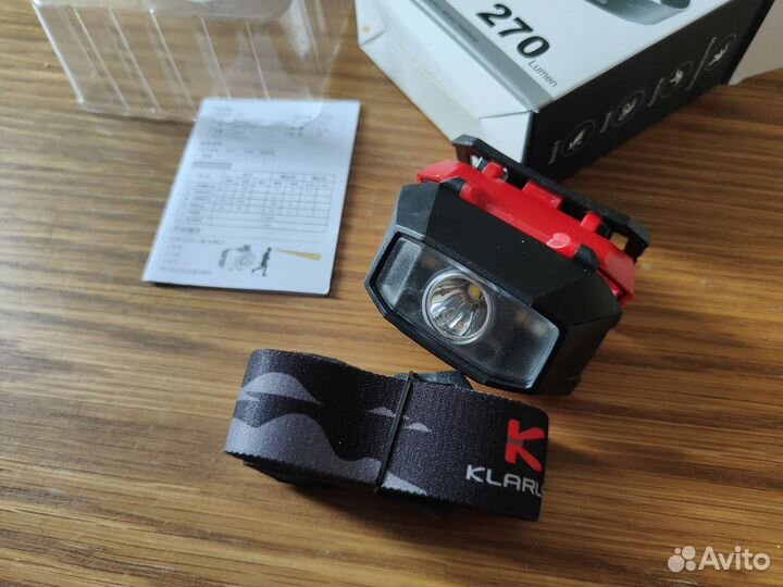 Фонарь налобный Klarus HM2 270Lm 3xAAA