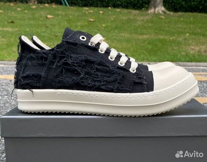 Rick Owens Ramones distressed Low-Top