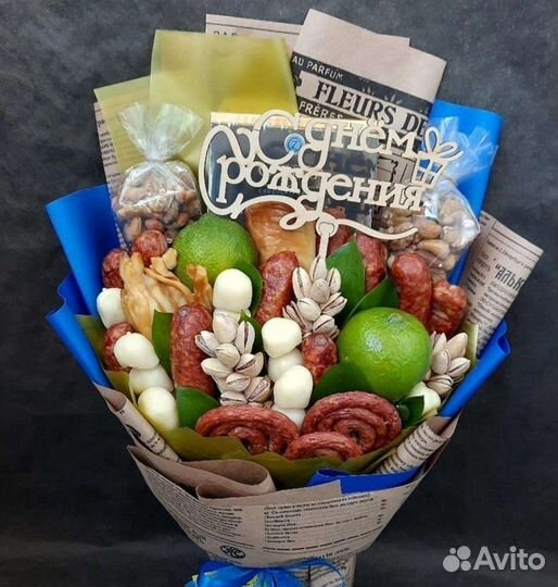 Мужской букет из продуктов