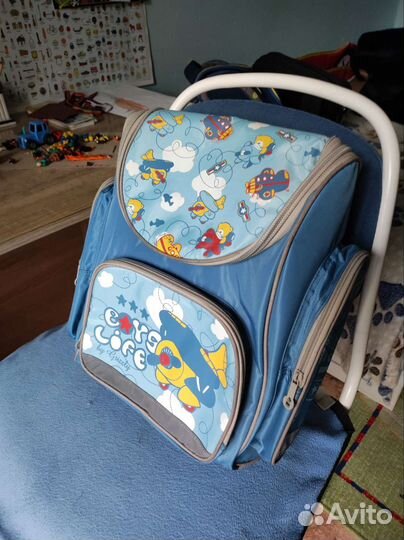 Школьный рюкзак grizzly новый с мешком