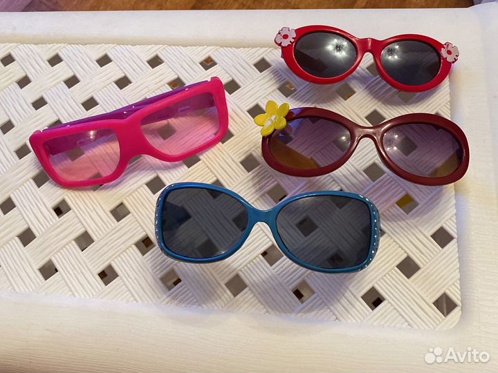 Детские солнечные очки для девочки 3-7 лет