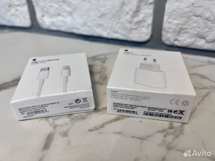 Быстрая зарядка 20W + кабель USB-C Lightning