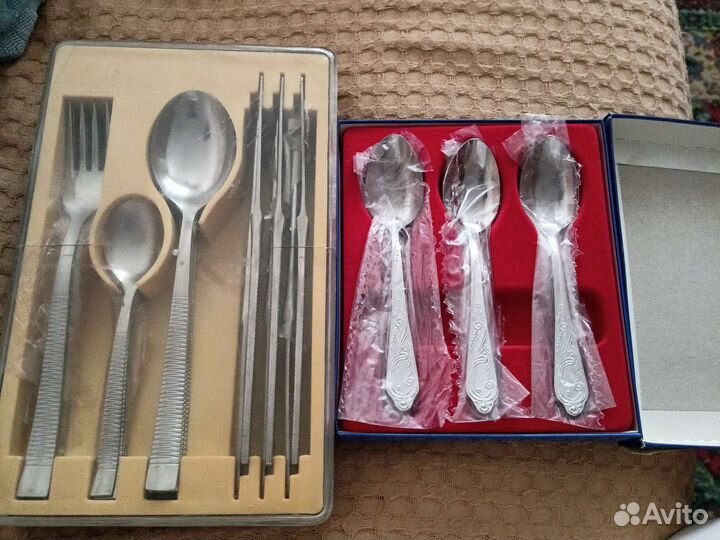 Наборы столовых приборов СССР нержавейка