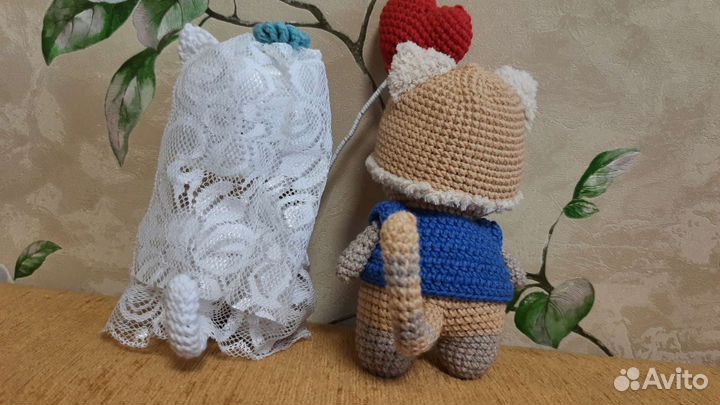 Игрушки, влюблённые пухляши. Ручная работа