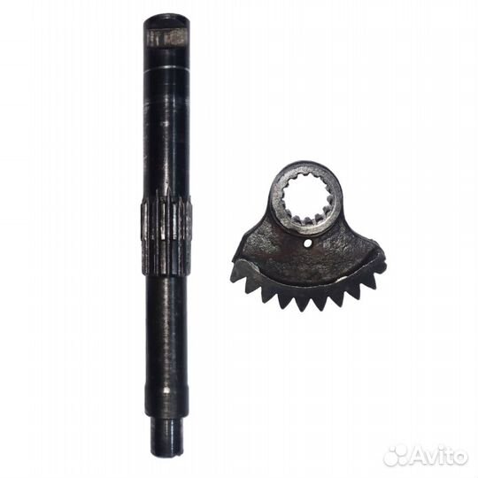 Вал пусковой кикстартера с сектором Днепр