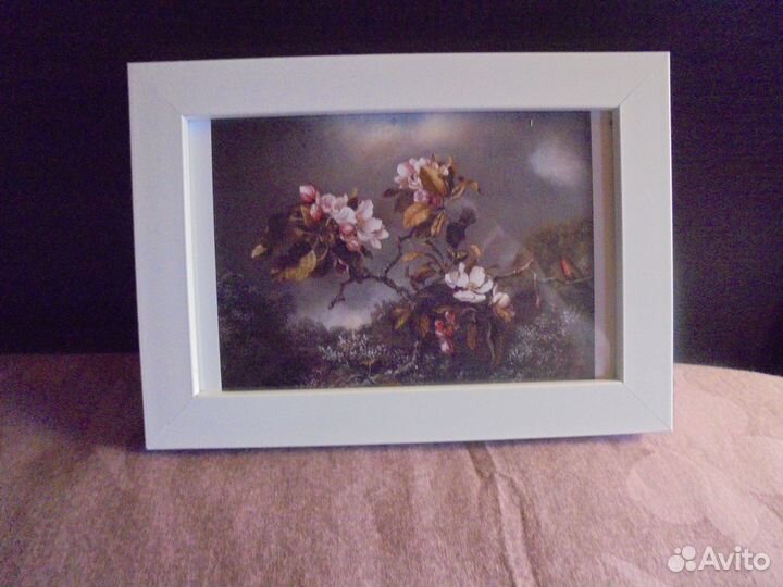 Ретро панно 14х18 бел рам рис худ-аним М.Хида 1 ш