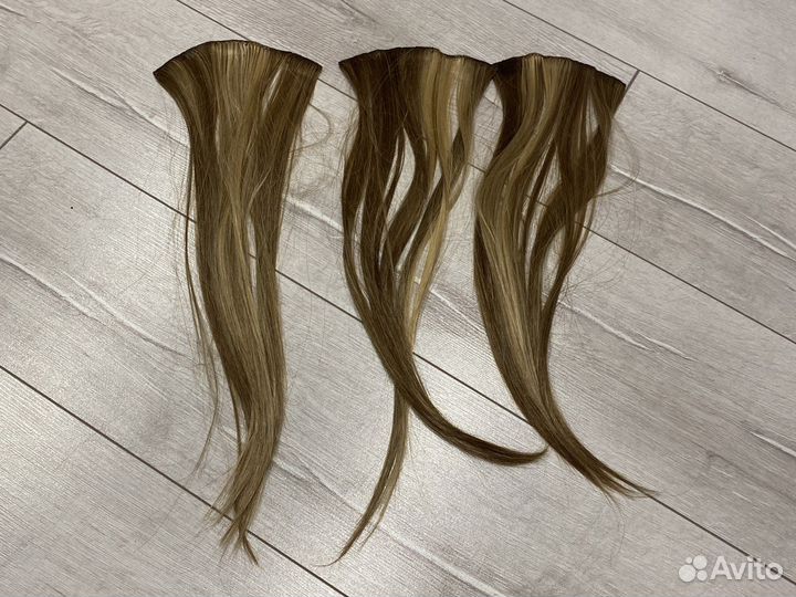 Волосы на заколках искусственные