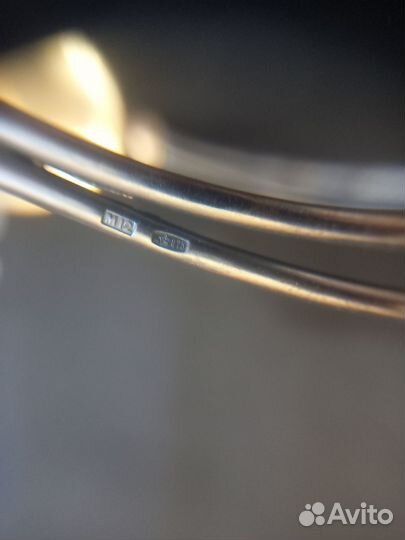 Конфетница ладья хрусталь серебро 875