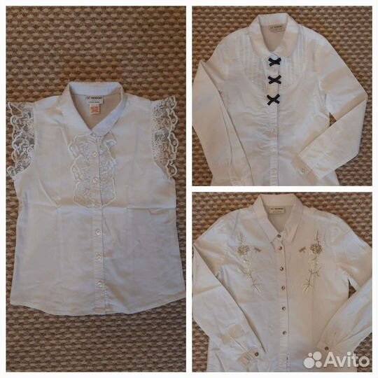 Школьные блузки Вайкики, бриджи/джемпер/боди гимн