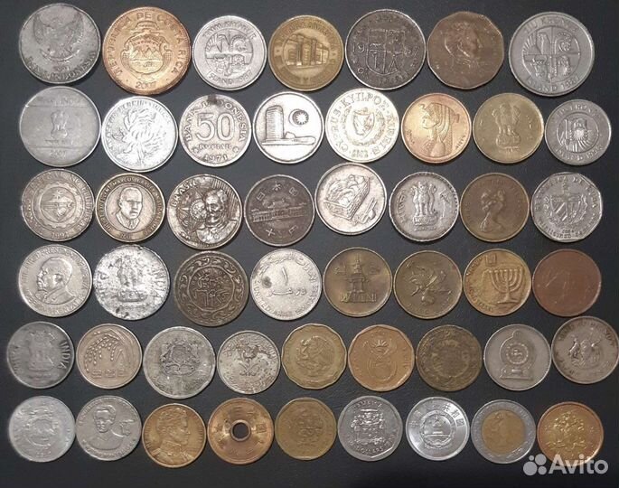 Монеты разные поштучно