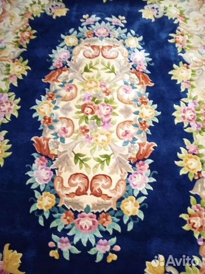 Ковер шерстяной времен СССР ручной работы