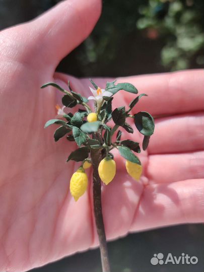 Лимонное дерево, миниатюра 1:12