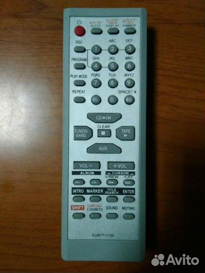 Пульт заменяющий Panasonic EUR7711150