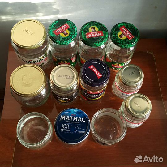 Банки стеклянные разные