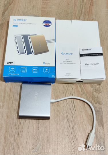Orico RCC2A-SG / USB-C Хаб