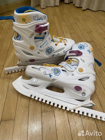 Коньки nordway раздвижные 38-41