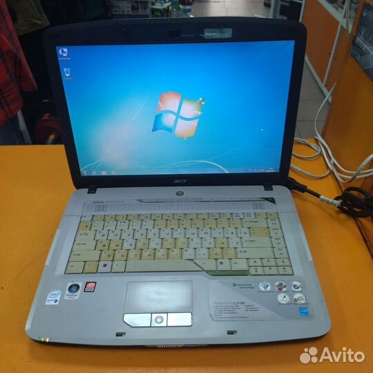 Ноутбук acer Core 2 1.66ghz/3gb озу/250gb hdd