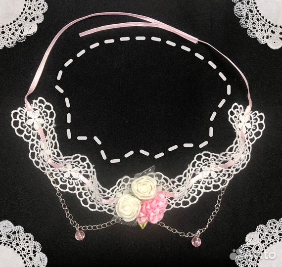 Чокер на завязках lolita