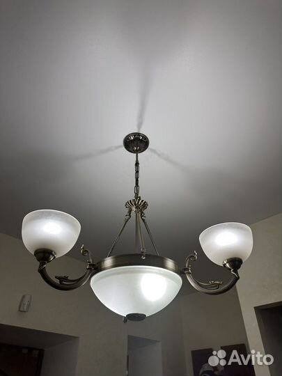 Люстра латунь