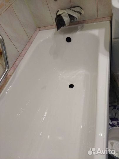 Восстановление покрытия ванн акрилом мрамором