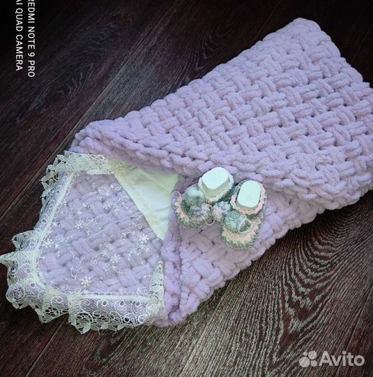 Плед детский плюшевый