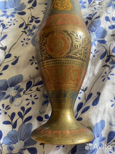 Ваза индия латунь
