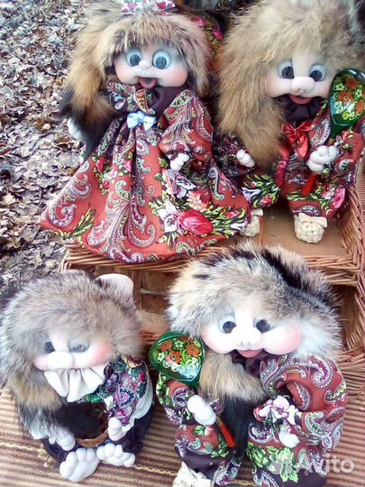 Домовята с натуральным мехом