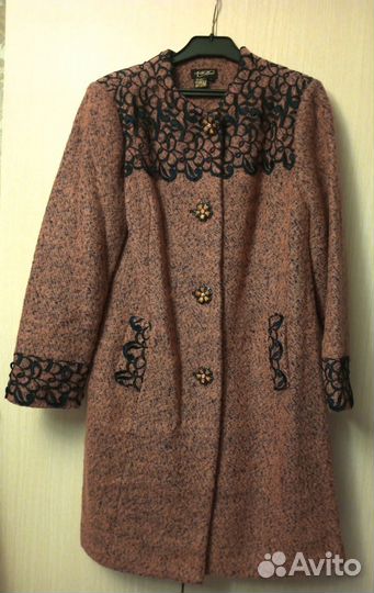 Пальто женское демисезонное размер 52