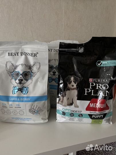 Сухой корм для щенков