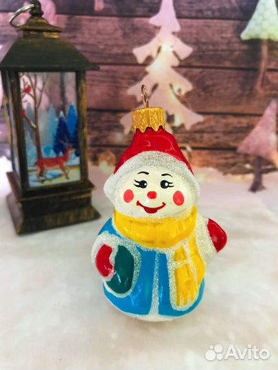 Елочные игрушки (стеклянные,ручная работа, новые)