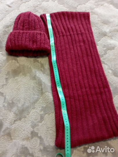 Шапка и снуд зимняя женская