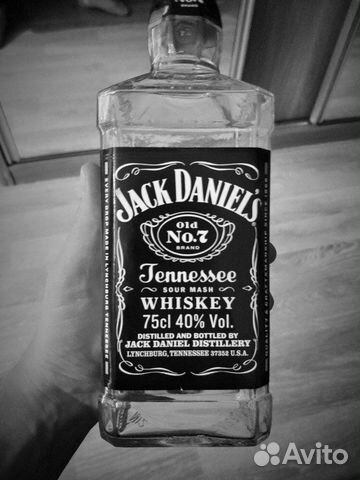 Бутылка из под виски Jack Daniels