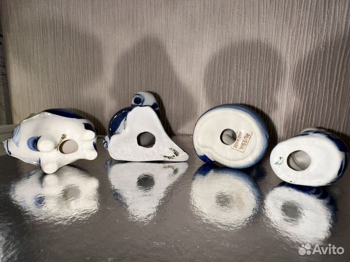 Фарфоровые статуэтки гжель символы года