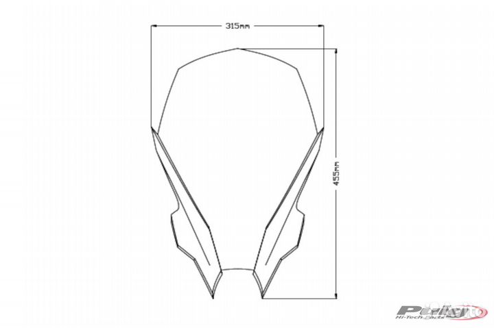 Ветровое стекло Puig Touring Yamaha MT-09 / MT09