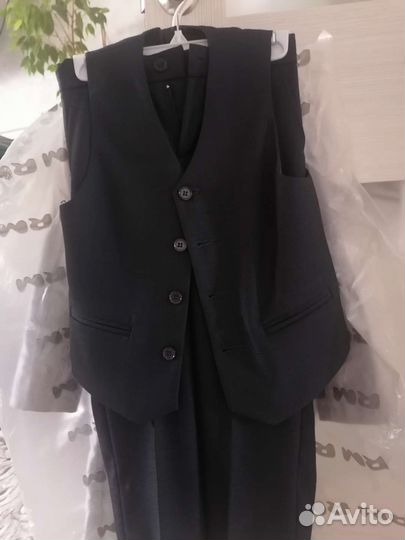 Школьный костюм для мальчика синий 128