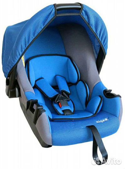 Автолюлька Siger Эгида Люкс цв.синий гр.0+